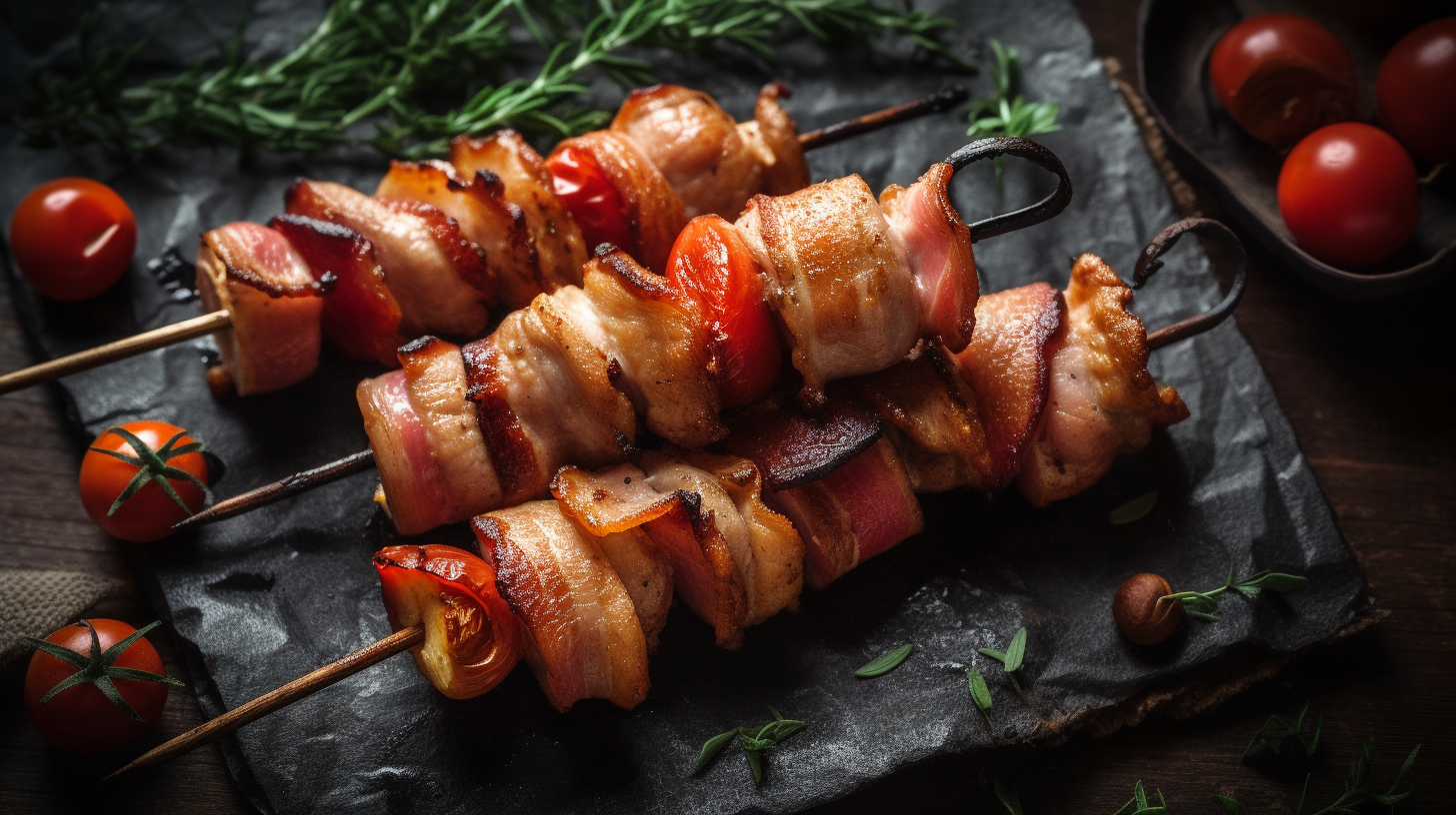 Bacon chicken kabobs clearance