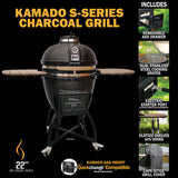 Professional | S-Series Ceramic Kamado Grill | Charcoal (Gas Compatible)