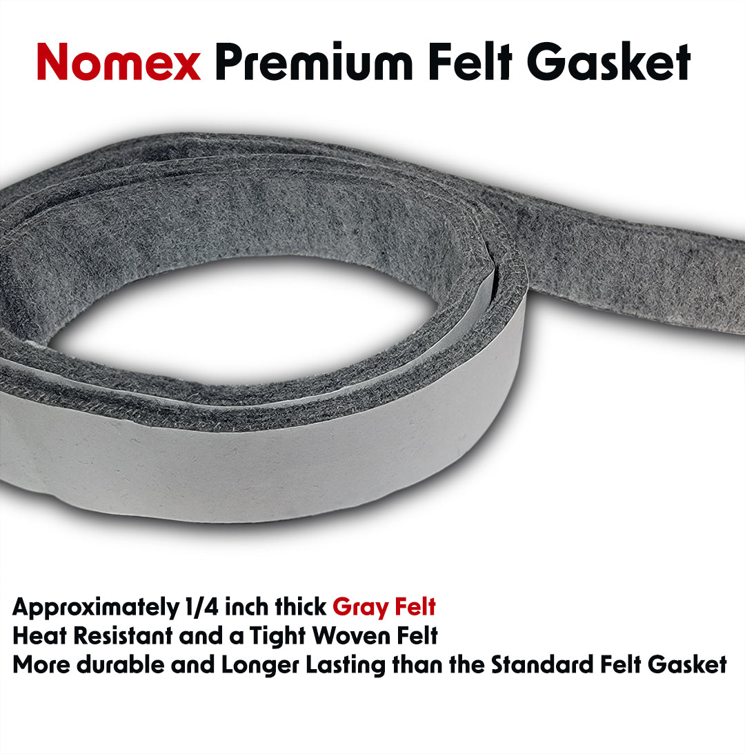 Parts | Standard Felt Gasket or Premium Nomex Felt Gasket | For Large Grills