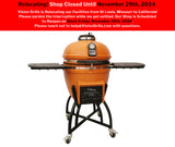 Professional | Orange S-Series Ceramic Kamado Grill | Charcoal (Gas Compatible)