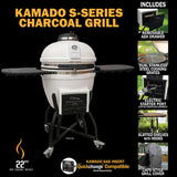 Professional | S-Series Ceramic Kamado Grill | Charcoal (Gas Compatible)