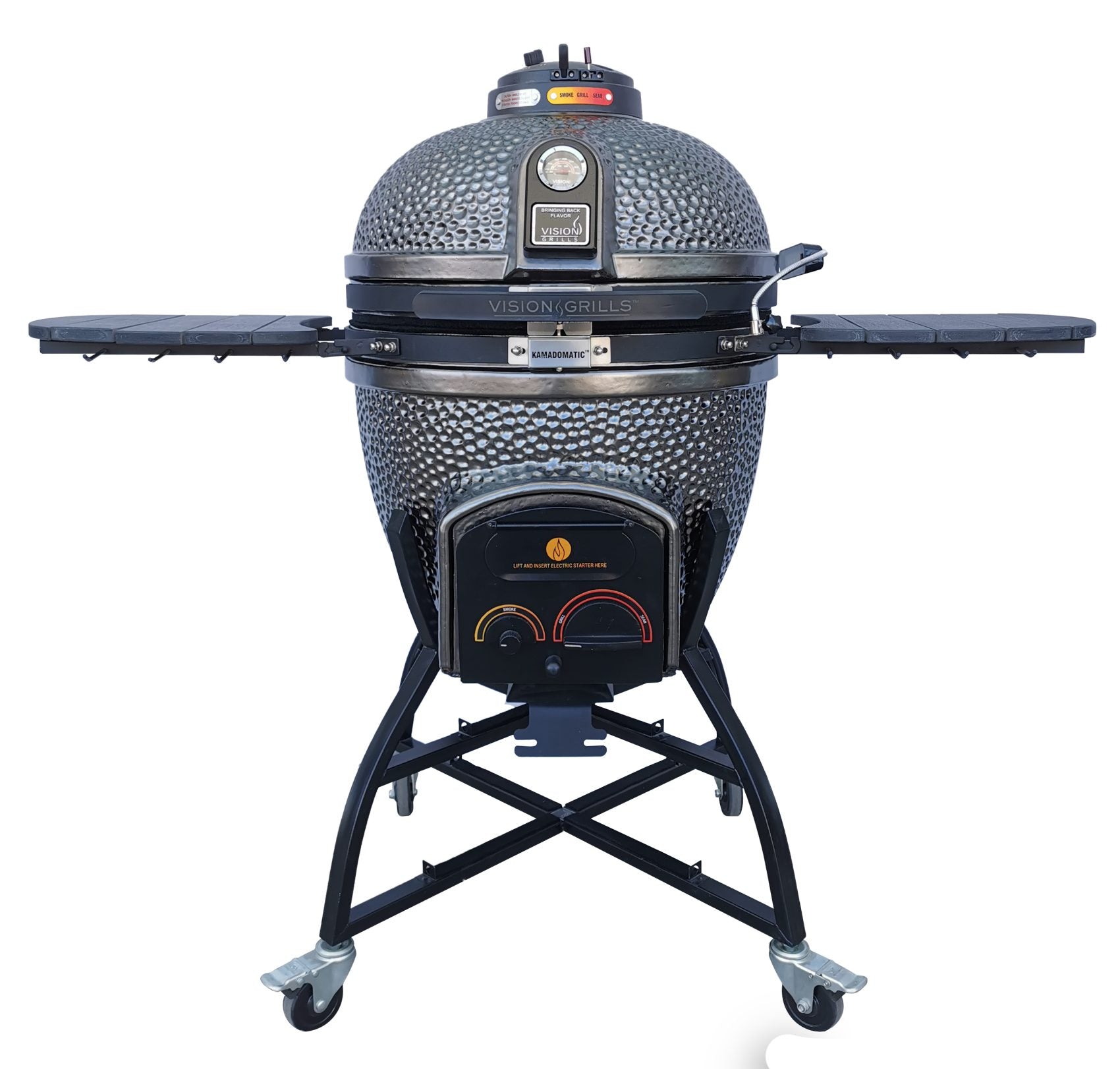 Elite | XD402 Deluxe Ceramic Kamado Grill | Charcoal (Gas Compatible)
